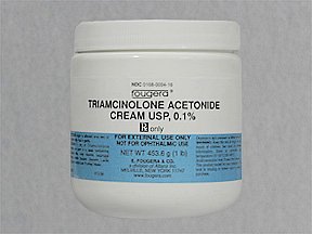Triamcinolone Acetonide 0.1% Cream Jar 454 Gram .. .  .  